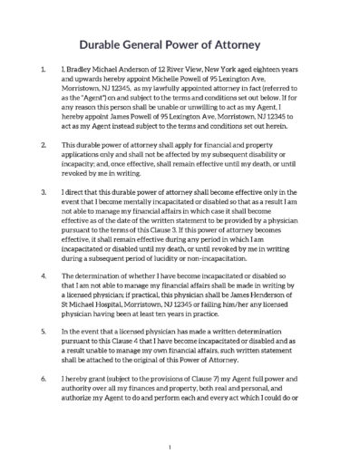 EstateBee Contract - Durable General Power of Attorney Sample_Page_2