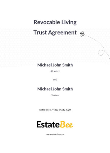 EstateBee Contract - Revocable Living Trust - Sample_Page_1