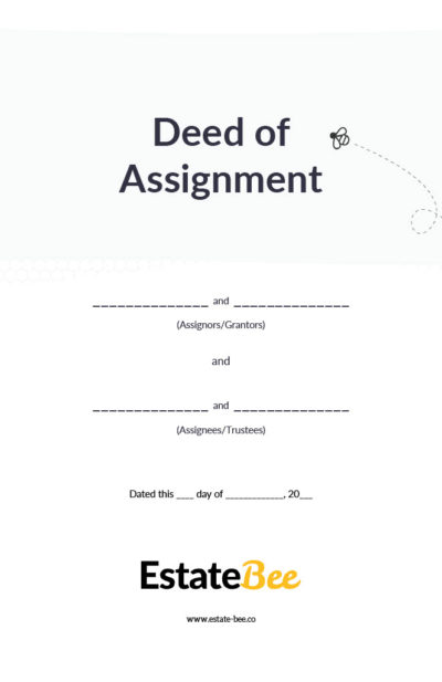 Deed of Assignment - Living Trust - Married Couple Trust
