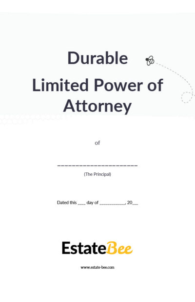 Durable Limited Power of Attorney Form