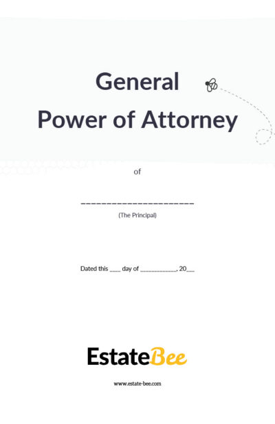 General Power of Attorney Form Finance, Property and Real Estate