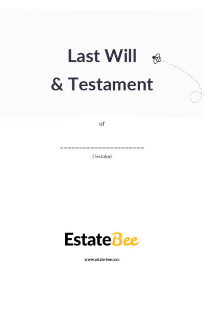 Last Will and Testament - Female - Married with Adult Children
