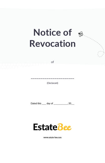 Notice of Revocation of a Living Will